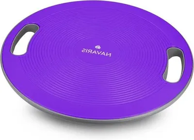 Immagine prodotto di Tavola antiscivolo per l'allenamento dell'equilibrio - Balance trainer - Wobble board - Per principianti e professionisti - Diametro 40 cm - Blu - Migliora l'equilibrio