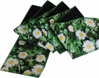 Produktbild von 440s Tischläufer Band mit Druck-Motiv Gänseblümchen-Wiese ca 12 cm B