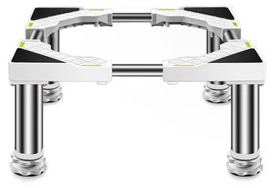 Image de Support réglable en hauteur pour machine à laver, de 19 à 22 cm, en acier inoxydable, avec 4 pieds, capacité de charge de 100 kg