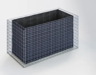 Produktbild von Hochbeet eckig 200 cm x 100 cm x 100 cm (L x H x T), Maschenweite 5 x 10 cm, Wandstärke 10 cm