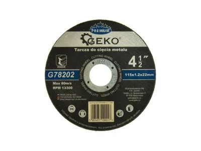 Obrázek produktu pro Kotouč na řezání kovů 115 mm x 1,2 mm x 22 mm 02097