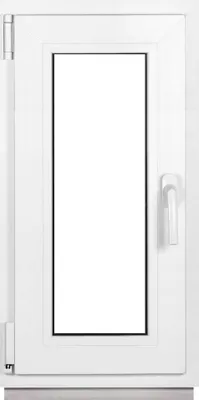 Obrázok produktu pre Suterénne okno Biele 400X800 mm s dvojitým zasklením (32 mm) Sklopno-otočné DIN ľavé