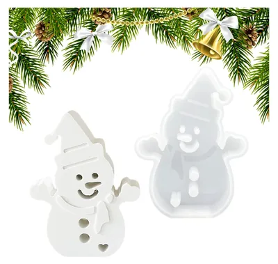 Produktbild von Silikonform für Schneemann zu Weihnachten