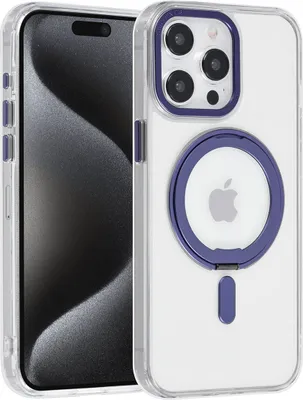 Produktbild von UNIQ Accessory iPhone 15 Pro Max Back cover case - Magsafe Whiteh ring stand - Transparent