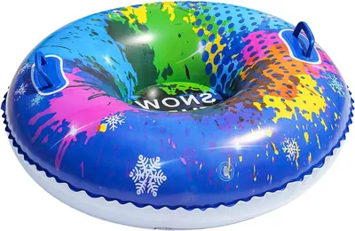 Productafbeelding van Opblaasbare Sneeuwbuis - Slee Band - Winterpret - Extra Stevig PVC - 95 cm - Blauw