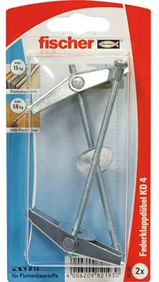 Produktbild von fischer Kippdübel KD 4 K SB-Karte 5 Stk