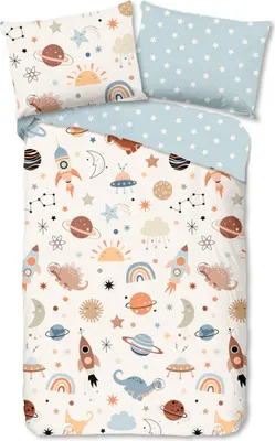 Produktbild von Good Morning Kinderbettbezug "planets" - multi - (140x200 cm) - Baumwolle