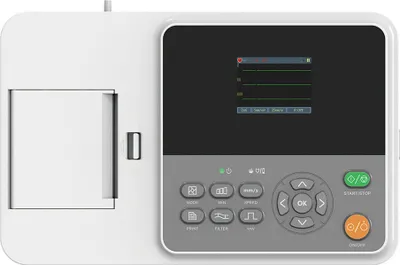 Obrázek produktu pro E3M 2,8" přenosný 12svodový digitální EKG elektrokardiograf PC software 3kanálová tiskárna