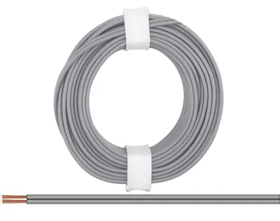 Produktbild von Zwillingslitze 0,14 mm² / 5 m grau-grau