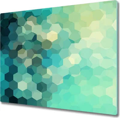 Produktbild von Glas Herdabdeckplatte 60x52 cm Spritzschutz Glasabdeckplatte Schneidebrett Abstraktes