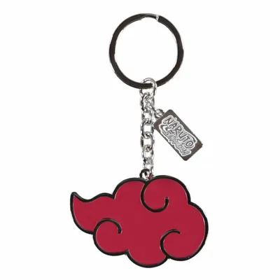 A Naruto Shippuden Akatsuki clan keychain.