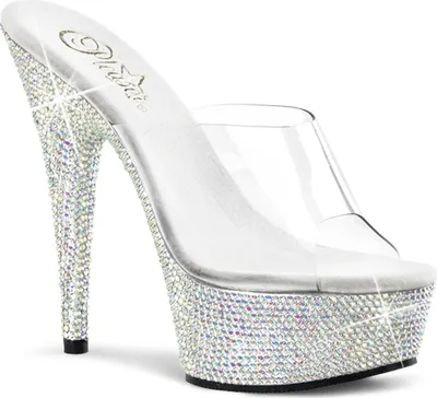 Produktbild von BEJEWELED-601DM Damen Slipper von Pleaser, Transparent EU 38, US 8