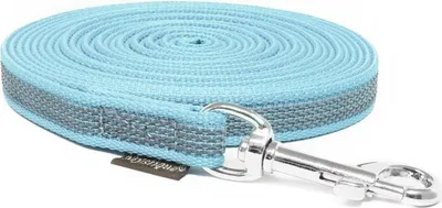 Produktbild von Mystique® Gummierte Schleppleine 12mm mit Handschlaufe Standard Karabiner hellblau 7,5m