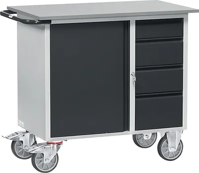 Produktbild von Fetra Werkstattwagen Ladefläche L x B 985 x 590 mm 400 kg - Grey Edition