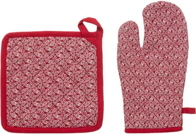 Produktbild von Topflappenhandschuh "olia" rot h20cm - Atmosphera créateur d'intérieur