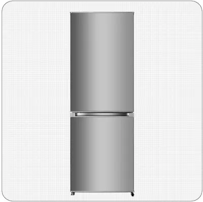 Produktbild von PKM Kühl-Gefrierkombination 230 L Silber Kühlschrank freistehend LED