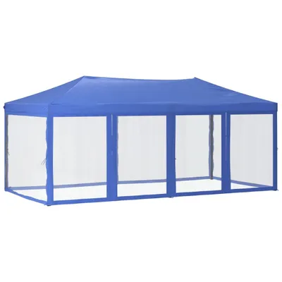 Immagine prodotto di Tenda per Feste Pieghevole con Pareti Laterali Blu 3x6 m