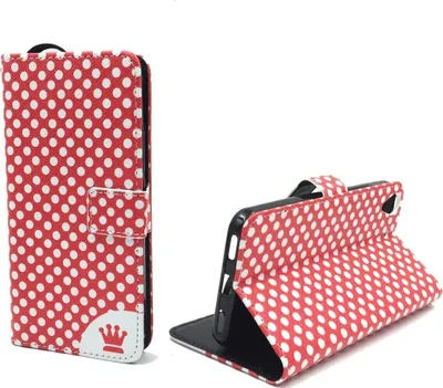 Produktbild von Handyhülle Tasche für Handy Huawei Y6 Polka Dot Rot