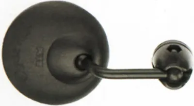 Produktbild von Busch & Müller 901/3 Fahrradspiegel Cycle Star Ø60mm mit kurzer, gebogener Stange, schwarz