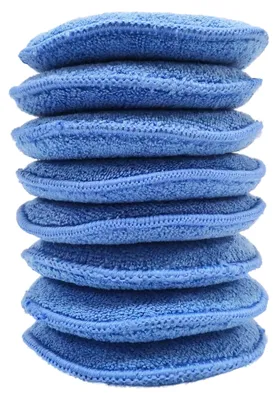 Produktbild von Mikrofaser-Wachsapplikator - Blau - 13 cm - 8 Stück