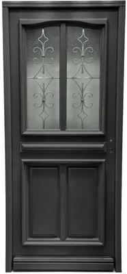 Image de Porte d'entree Bois vitree, Mathilde RAL 7016, H215 x L90 p.Gauche