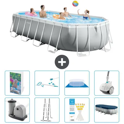 Immagine prodotto di Piscina ovale Prism Frame - 610x305x122 cm - 9 pezzi S605