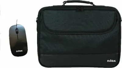 Productafbeelding van Laptoptas Nilox Duro, zwart, geschikt voor 15.6-inch laptops