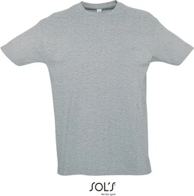 Produktbild von SOLs 11500 | Imperial Herren T-Shirt Uni - Farbe: Grey Melange - Größe: L