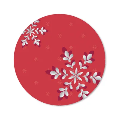 Produktbild von MuchoWow® Mauspad Mousepad Muster - Weihnachten - Pflanzen 20x20 cm - Mousepads - Maus Mat - Pad - Mausunterlage - Schreibtischmatte