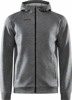 Produktbild von CRAFT Core Soul Full Zip Hood M Dk Grey Melange L