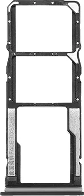 Image de Clappio, support double SIM et lecteur de cartes Micro-SD pour Xiaomi Redmi 10C, couleur noire