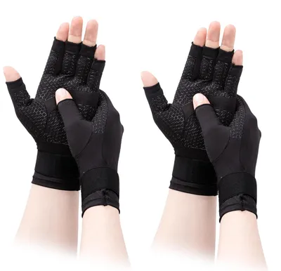 Imagen del producto de Guantes de compresión para la artrosis, con correas ajustables, talla M, para la artritis y el síndrome del túnel carpiano
