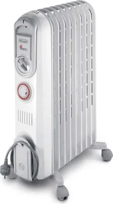 Produktbild von De’Longhi V550715, Öl-Heizkörper, Öl- Radiator, Weiß, 1500 W, 700 W, 45 m³