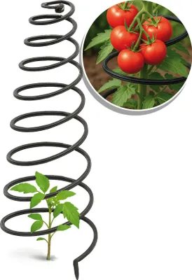 Produktbild von BioGreen Rankhilfe RANK-O-TWIST für Tomaten und Kletterpflanzen Höhe 200 cm