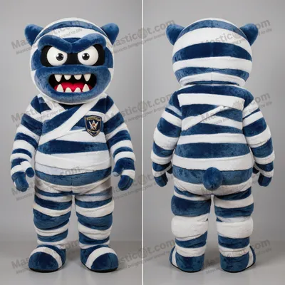 Image de Costume MASTICOT de momie bleu marine en velours