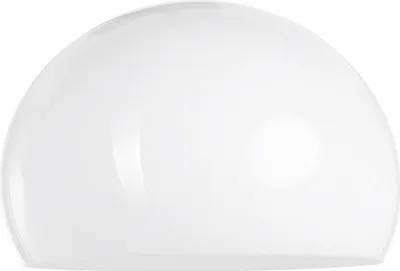 A white lampshade on a white background.