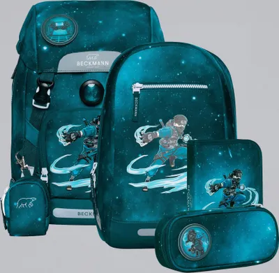 Produktbild von Beckmann Classic Ninja Master Schulrucksack Set 6tlg.