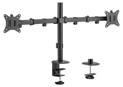 Produktbild von Equip Tischhalterung 17"-32"/2TFT 360° H.verst.  9Kg schwarz lite Retail