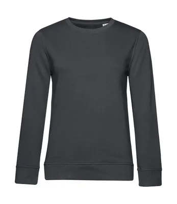 Produktbild von B&C Damen Pullover Rundhals Pulli Sweater Sweatshirt Langarmshirt, Größe:L, Farbe:Asphalt