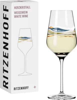 Produktbild von Ritzenhoff Weißweinglas Herzkristall 007, Aurélie Girod, Kristallglas, 380 ml, 3011007