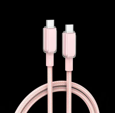 Obrázok produktu pre Kábel USB-C na USB-C 60W, 1m - ružový