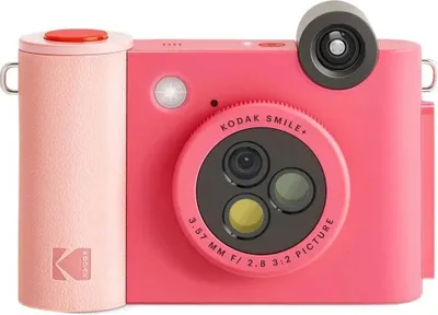 Produktbild von Kodak Smile+, 50,8 x 76,2 mm, Fuchsie, Filter, MicroSD (TransFlash), 5 MP, Auto