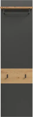 Produktbild von Garderoben-Set Canu 4 | Basalt grau / Artisan | 3-teilig