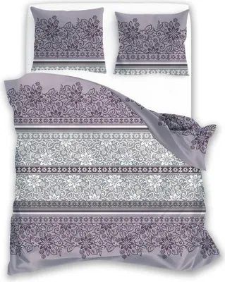 Obrázek produktu pro Saténové povlečení 160x200 Pure Sateen 004 fialové květy Faro