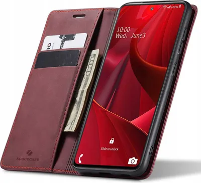Image de SPACECASE Etui portefeuille pour Galaxy S20 FE Rouge