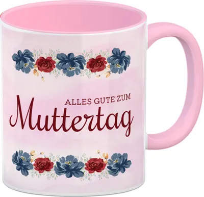 Produktbild von Alles Gute zum Muttertag Kaffeebecher Rosa