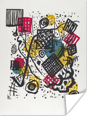 Produktbild von MuchoWow® Poster Kleine Welten - Kandinsky 120x160 cm - Wandbilder