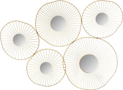 Image de Eazy Living Miroir mural 79 x 60,5 cm Finou Gold