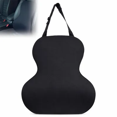 Produktbild von Ergonomisches Lendenstützkissen, Memory-Schaum Sitzrückenkissen, Lendenkissen, Rückenstützkissen, Auto-Lendenstütze, Büro- und Autokissen
