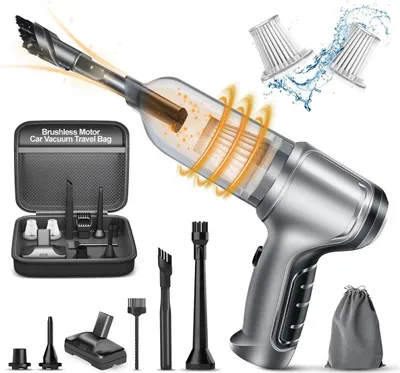 Produktbild von Auto Staubsauger Kabellos, 15000Pa, Type-C Ladeanschluss, Hochleistungs-Motor, Multifunktional für Auto & Haus